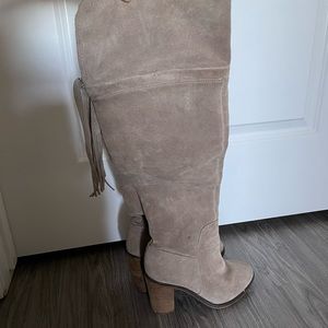 Franco Sarto suede thigh high boots